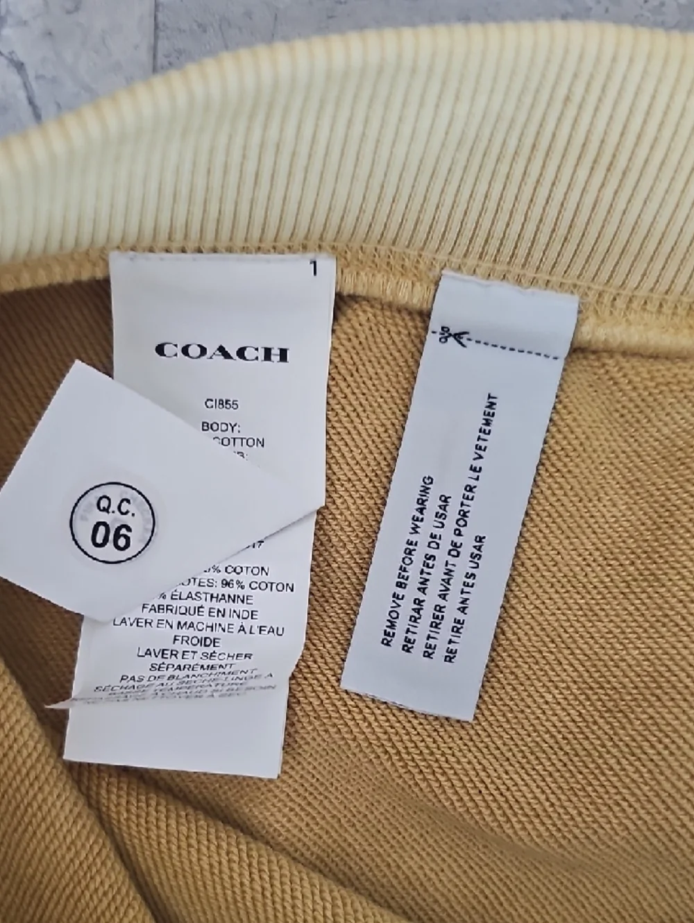 NWT Coach Outlet Garment Dye Retro Sweatshorts Size XL